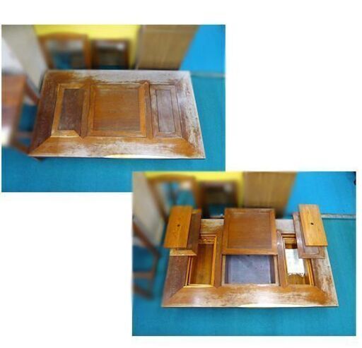 札幌【大型関西長火鉢】抽斗4杯 炉蓋＆猫板付き 囲炉裏座卓