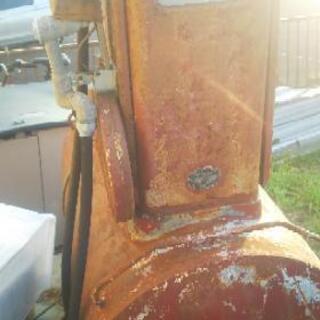 シンプルなリネンロングエプロン マルシェエプロン78cm 1940年/K341