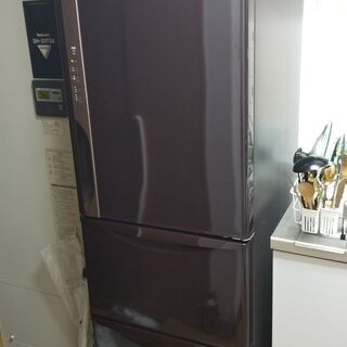 日立 R-K320HV 315L ダークブラウン 冷蔵庫 日立 R-K320HV 315L ダーク