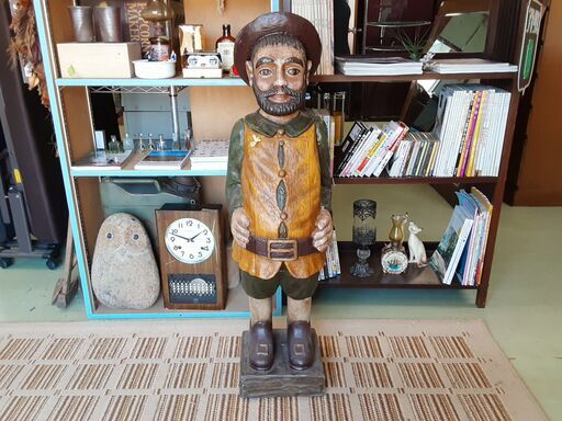 小説『ドン・キホーテ』のサンチョ・パンサ 木彫り人形 スペイン製 /DJ