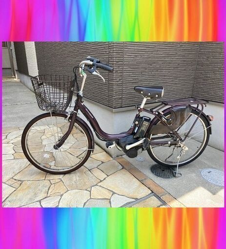 ジャンク】引取可電動アシスト自転車 チャイルドシート付きバッテリー