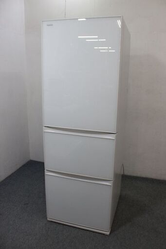 東芝 GR-K36SXVL(ZW) ベジータ 冷凍冷蔵庫 363L 左開き 3ドア クリア