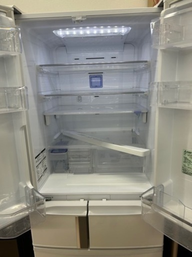 中古】三菱 435L フレンチドア冷蔵庫 即決 中古冷蔵庫・冷凍庫
