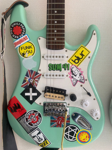 フェルナンデス ギター ストラト カスタム セイモアダンカン グリーン