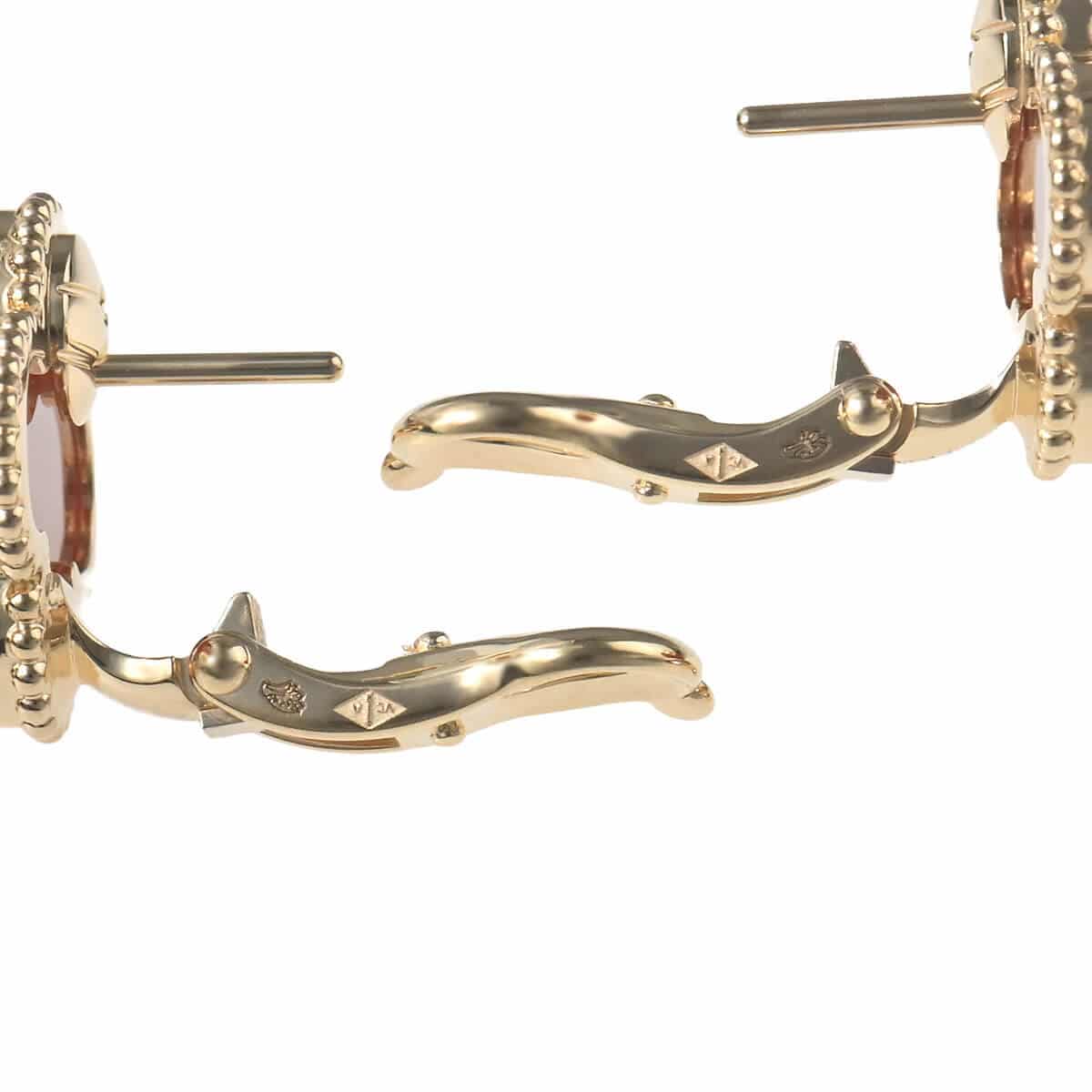 VCARD40400 ヴィンテージアルハンブラ カーネリアン イヤリングピアス