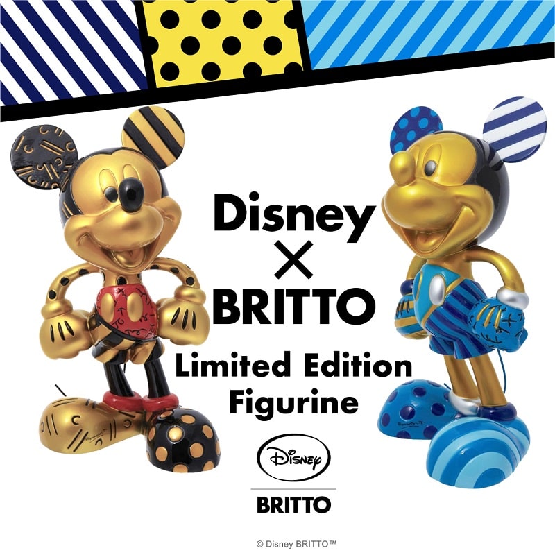 DISNEY×BRITTO ミッキースタチュー 世界2000個数量限定販売 <ブルー