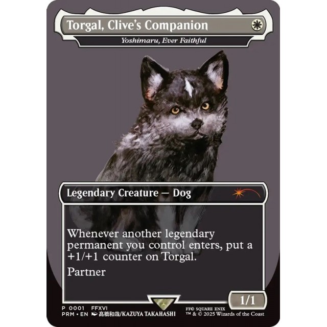 Torgal, Clive's Companion / 永久忠義の義丸 Foil MTG FF トルガル