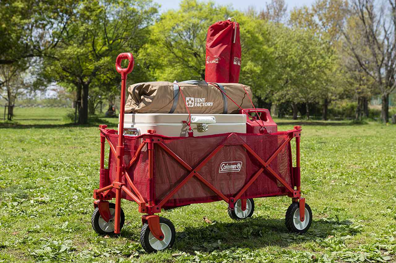 Coleman キャリーカート 赤 【公式通販】