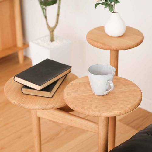 飛騨家具 nissin 日進木工 Accent アクセント サイドテーブル 国産家具