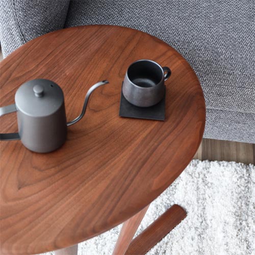 飛騨家具 nissin 日進木工 Sof ソフ サイドテーブル 国産家具 無垢