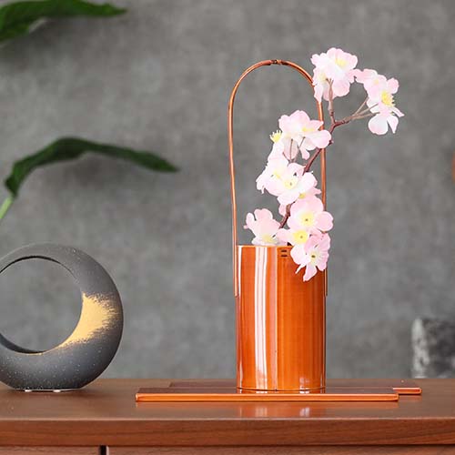 飛騨春慶 福壽漆器店 手付花器 伝統工芸品 木製 花器 | MUKU工房