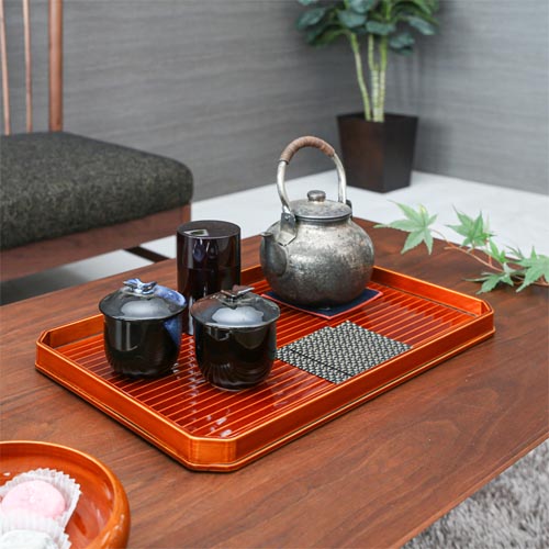 飛騨春慶 福壽漆器店 利休長手盆 伝統工芸品 木製 トレー | MUKU工房