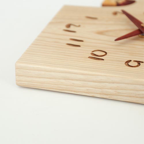 旭川クラフト Pecker 工房ペッカー F42 切株振り子時計 国産クラフト