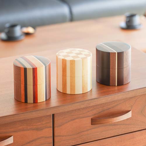 箱根寄木細工 露木木工所 tsuyuki キャニスター 国産クラフト 木製