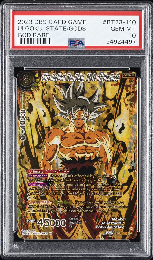 Auction Prices Realized Tcg Cards 2023 DRAGON BALL SUPER CARD GAME