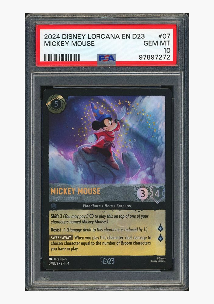 PSA10 ロルカナ ミッキーマウス 海外限定配布】ディズニーロルカナ