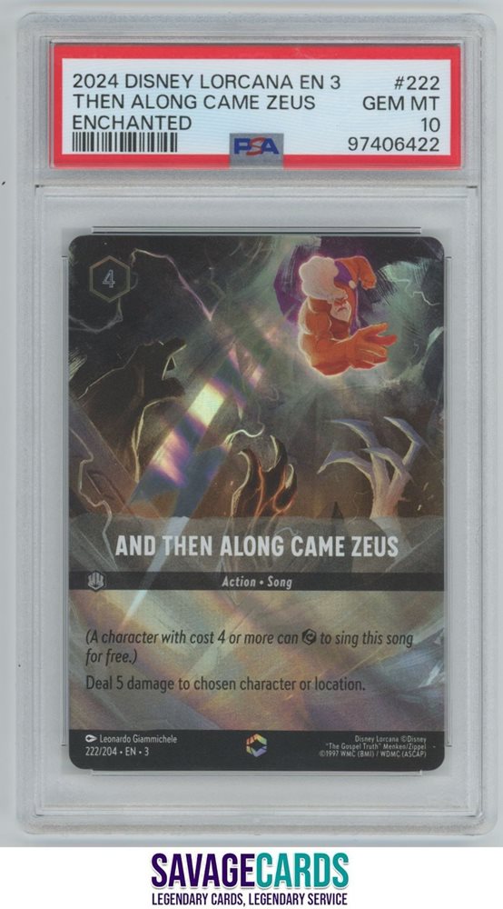 LORCANA ロルカナ ゼウス psa10 エンチャンテッド LORCANA ロルカナ