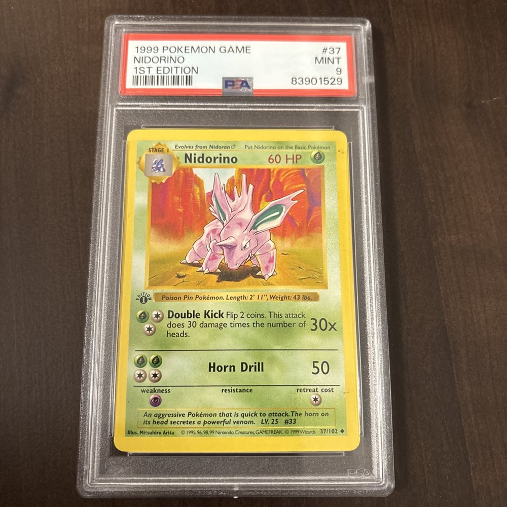 ニドリーノ NIDORINO 第1弾 初版 マークなし PSA10 ニドリーノ