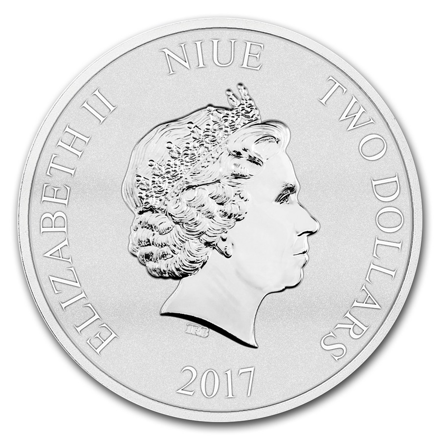 ミッキーマウス 蒸気船 1オンス 銀貨 2017年 (新品) ニウエ