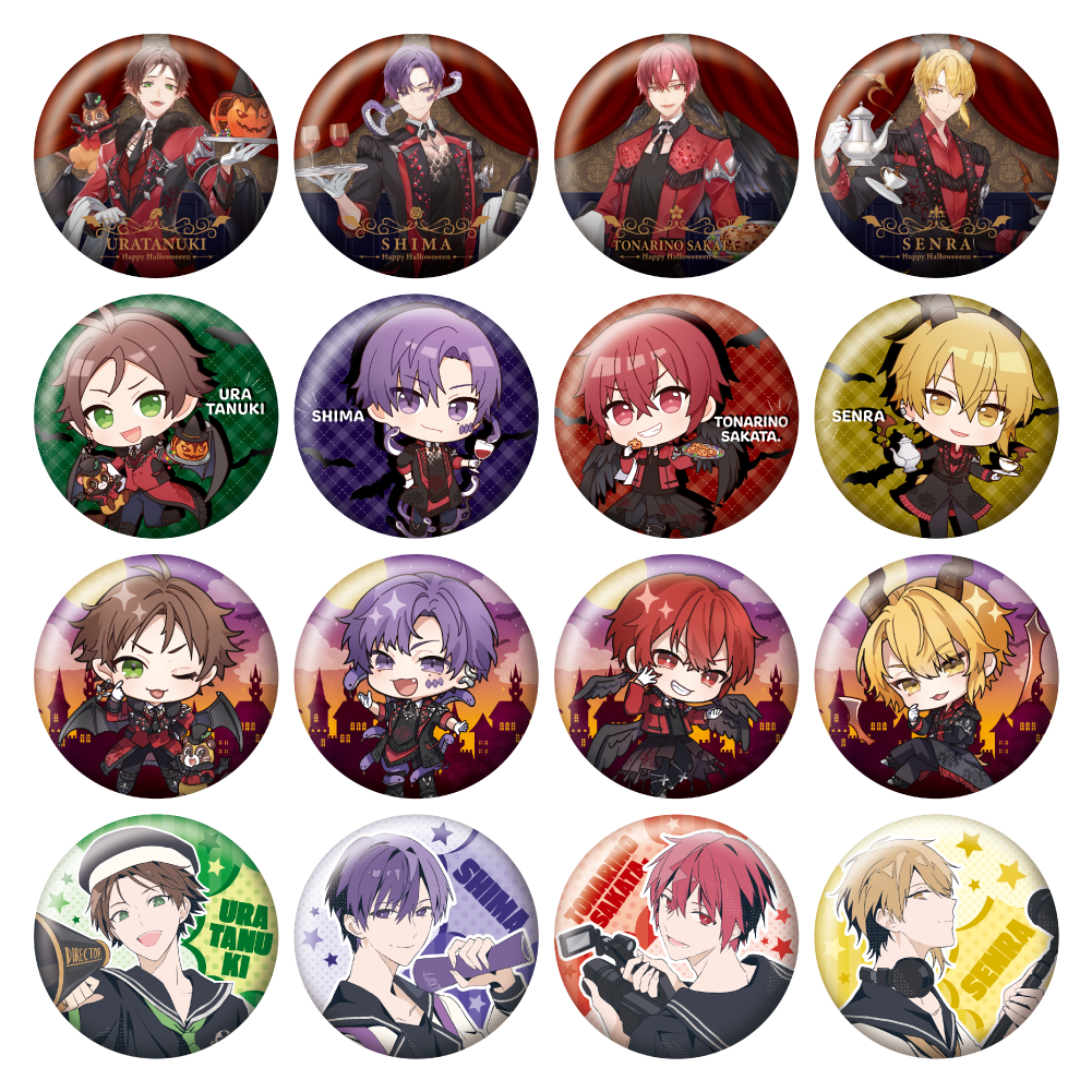 となりの/あほの坂田。 2021春ツアー桜花再凛デフォ缶バッジ 浦島坂田