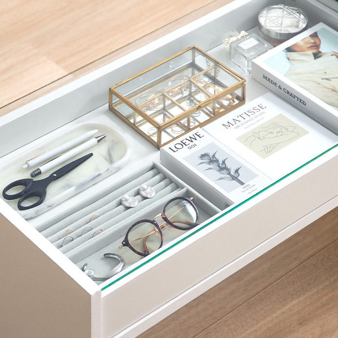 g153017]【幅75cm】Lana ガラス天板センターテーブル ガラステーブル