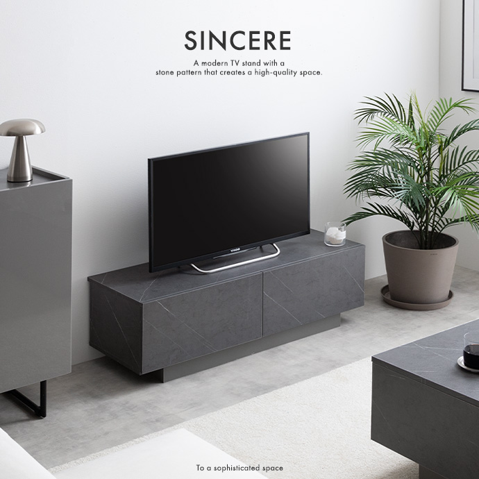 g134079]【幅100cm】Sincere 引き出し付きテレビ台 ローボード | 家具