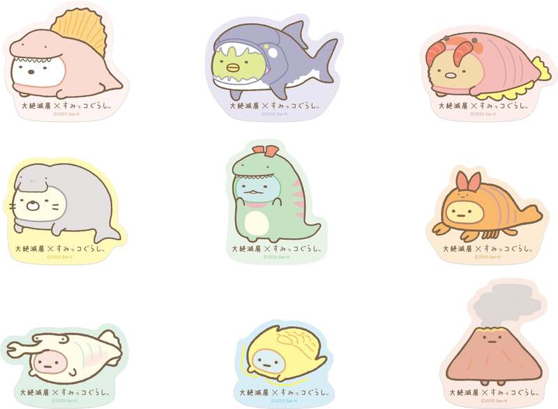 すみっコぐらしと大絶滅展がコラボ！ 古生物の着ぐるみを着たキャラに