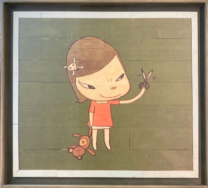 奈良美智ポスターMarching on butter Leaf