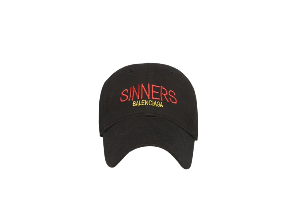 Embroidered Cap Baseball Hat Balenciaga Sinners Cap Fake