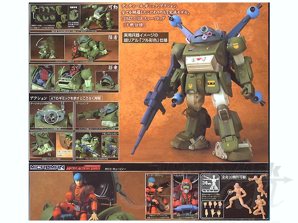 DMZ-01 1/18スコープドックwithミクロアクション キリコ 装甲騎兵