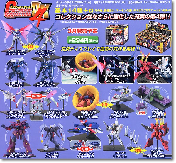 1/400 ガンダムコレクション DX 4: 1Box (9pcs) | HLJ.co.jp
