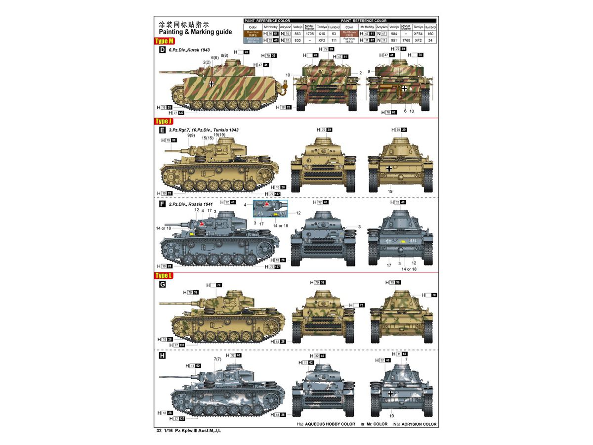 1/16 III号戦車 (3 in 1) | HLJ.co.jp