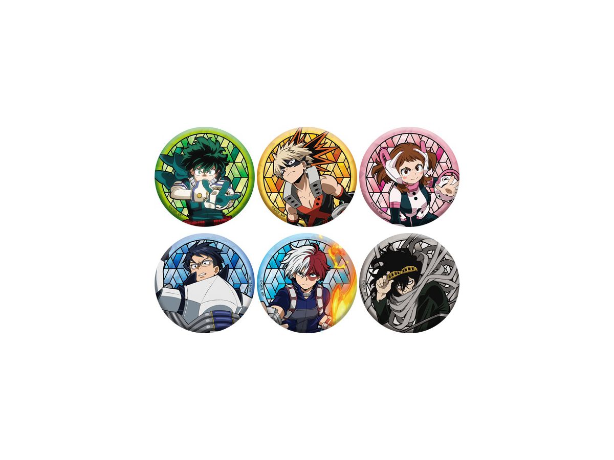 僕のヒーローアカデミア ステンドグラス風 トレーディングホログラム缶