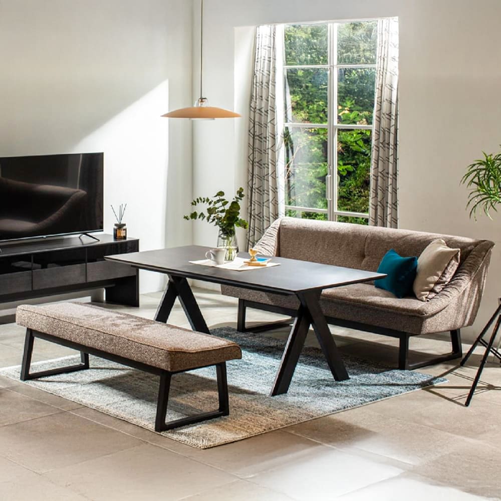 カリモク RUSTIC ベンチ 120㎝ アンティーク ルスティック802029