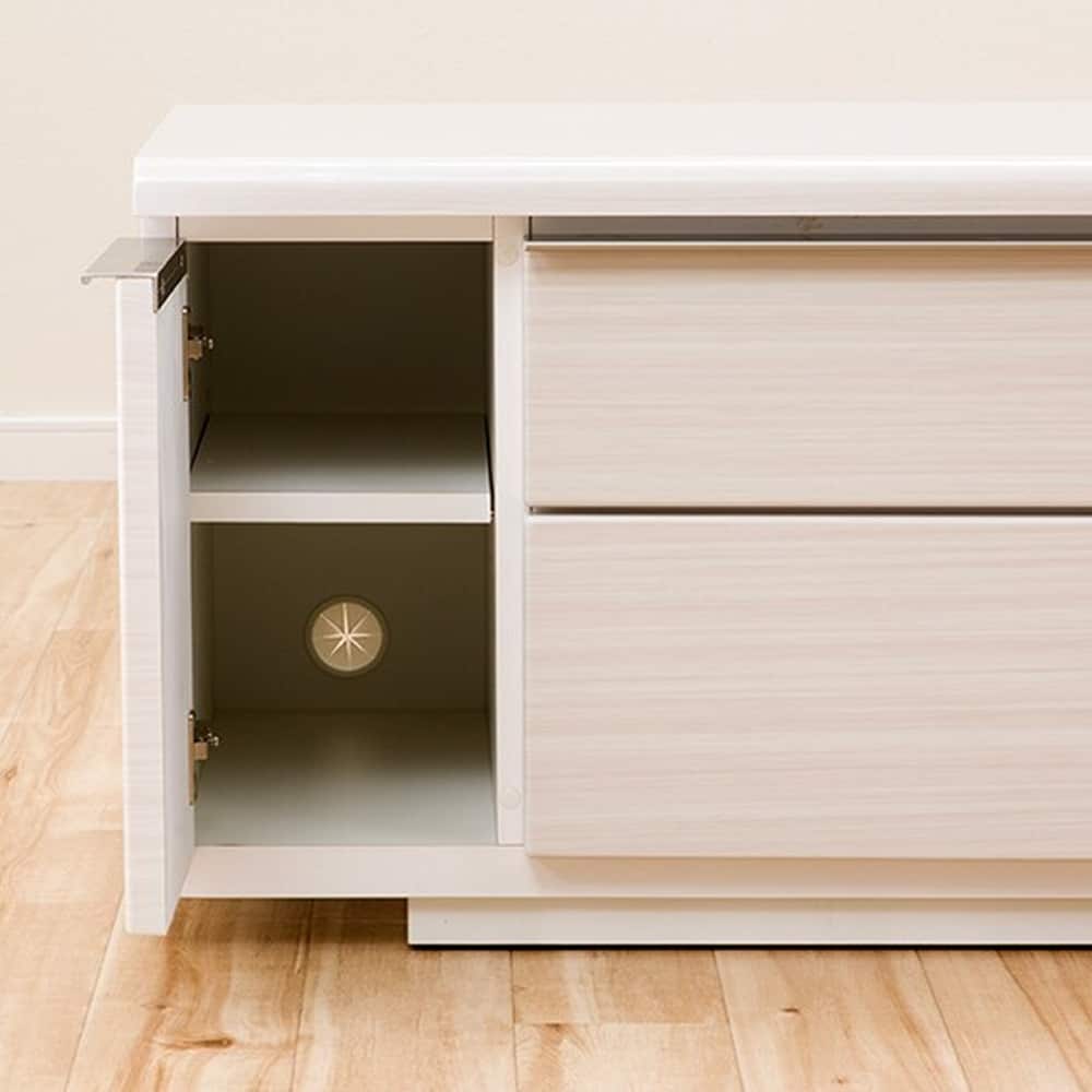 テレビ台(ローボードポスティア 175 WH) ニトリ（NITORI） 幅175 光沢のある木目模様が美しいローボード