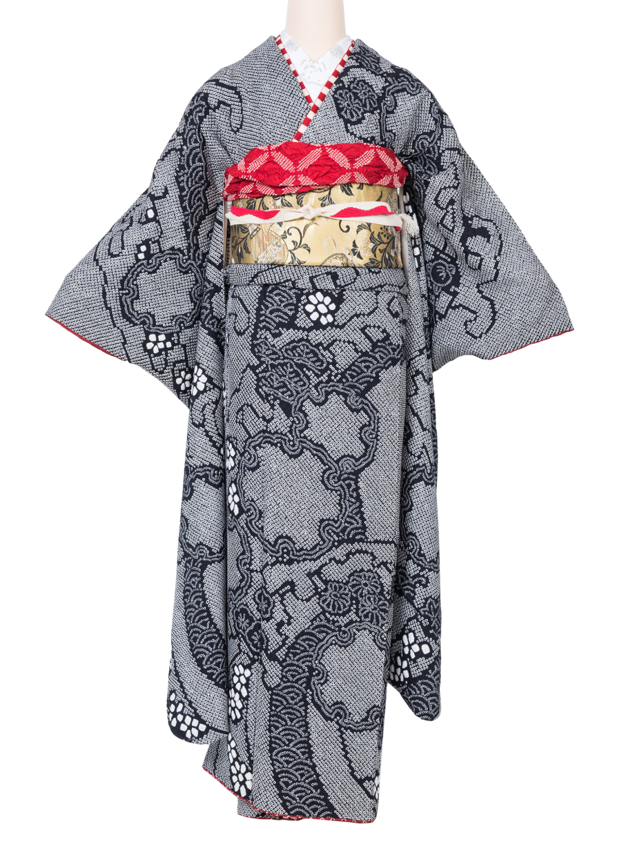 松総柄 個性的な振袖 【公式通販】