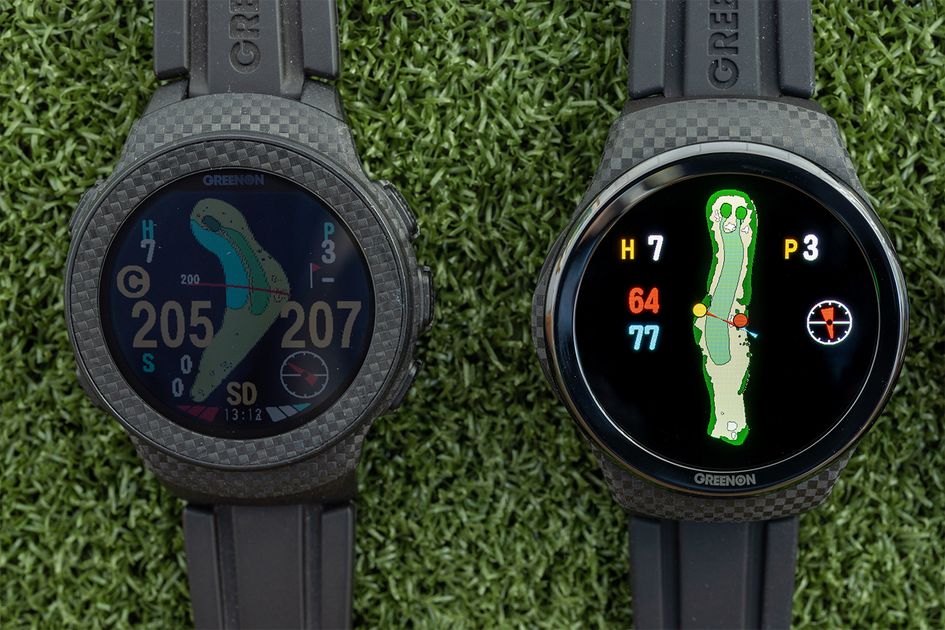 値下げ！美品！保護フィルム付！グリーンオン ザ・ゴルフウォッチA1-II