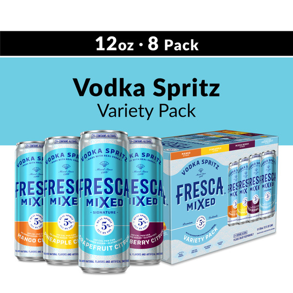 Fresca Mixed Vodka Spritz Variety Pack Canned Cocktail Cans Same