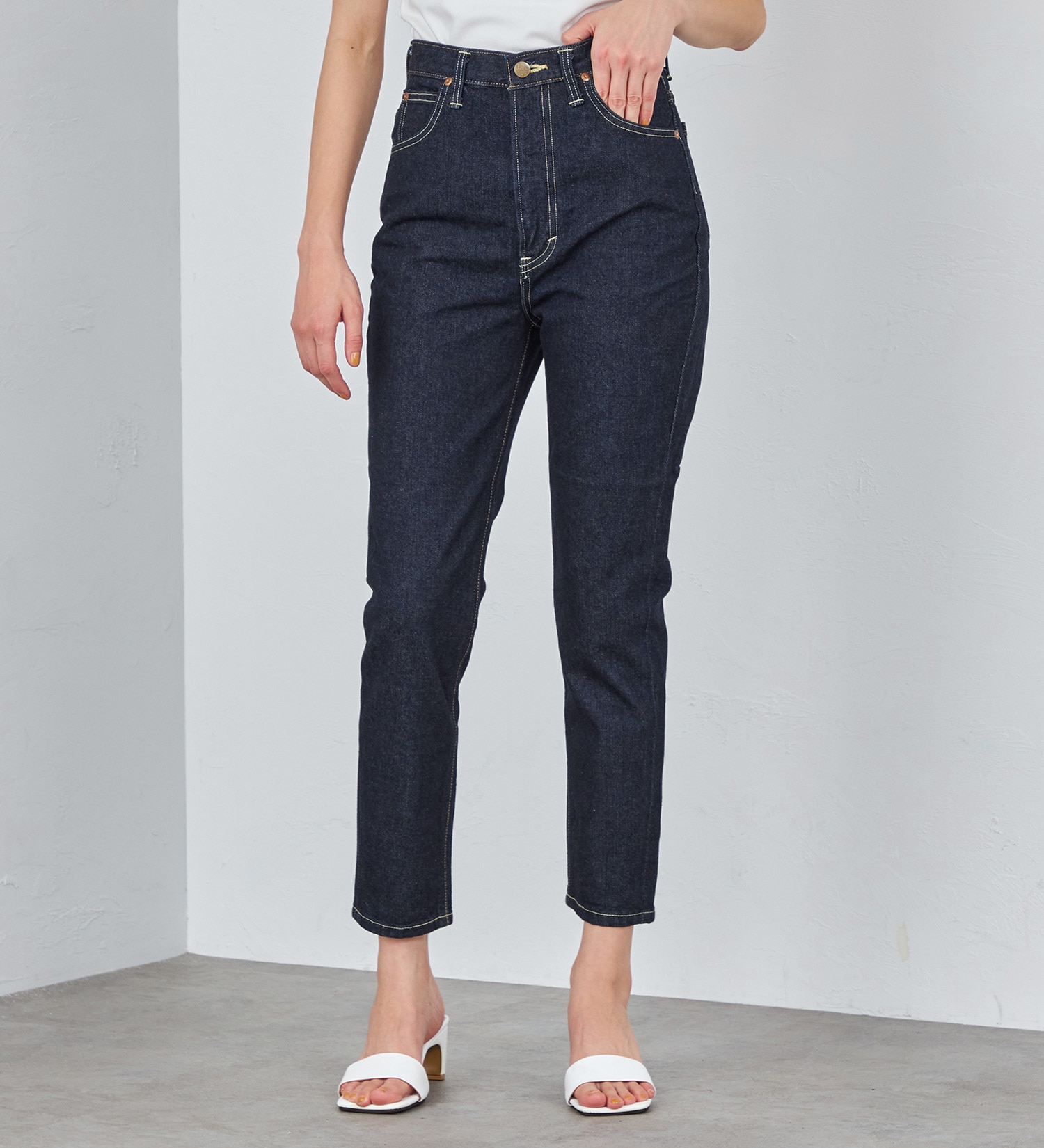 試着対象】STANDARD WARDROBE スリムパンツ セットアップ可|Lee|リー