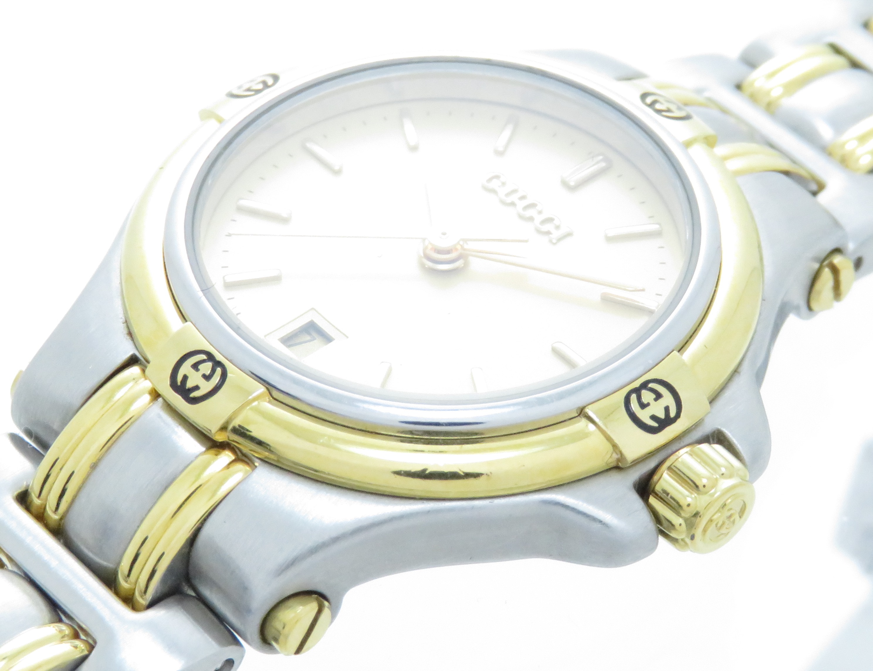 GUCCI グッチ 9040L レディース腕時計 クオーツ ゴールドメッキ