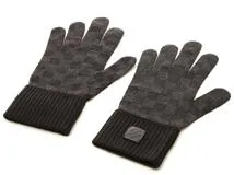 LOUIS VUITTON ルイヴィトン 手袋 ゴン・ネオ プティ ダミエ ウール