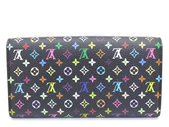 美品】 ルイヴィトン ポルトフォイユサラ マルチ モノグラム カラフル
