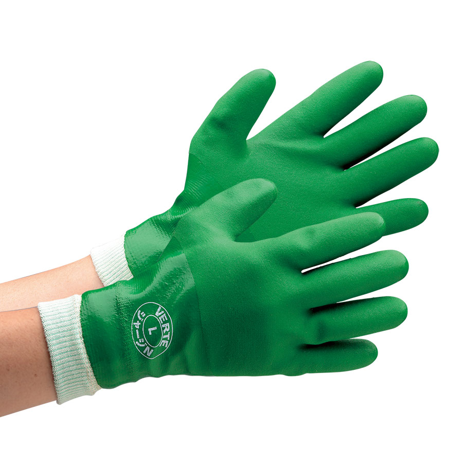 ポリ塩化ビニル製手袋 ベルテジャージ N LL 10双／袋 | 【ミドリ