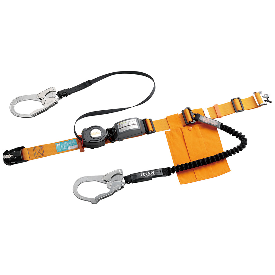 胴ベルト型 補助ロープ付 MSK－501－10L－YL ワンタッチ