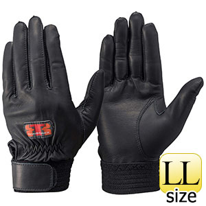 トンボレックス 羊革製手袋 RS－601BK 薄手・甲ニット仕様