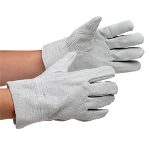 溶接革手袋 AG502 溶接牛クレスト5本指 10双入 | 【ミドリ安全