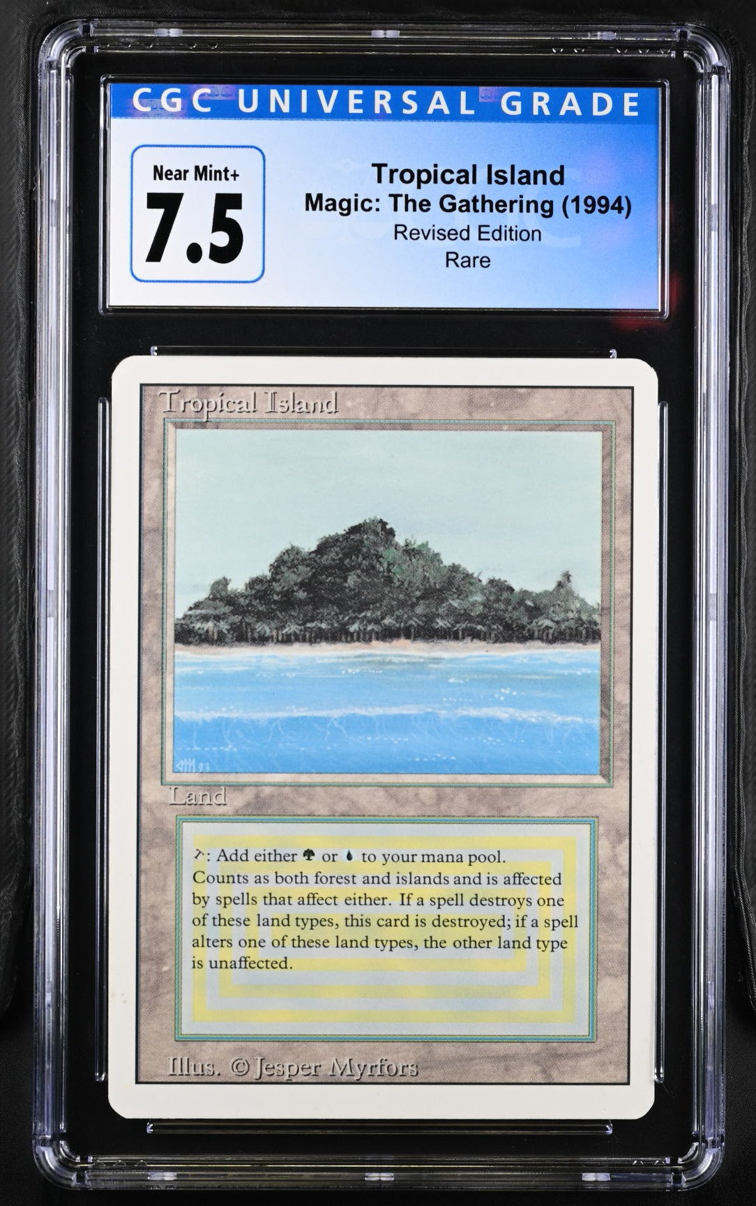 Magic: the Gathering MTG Tropical Island [Revised Edition] Graded