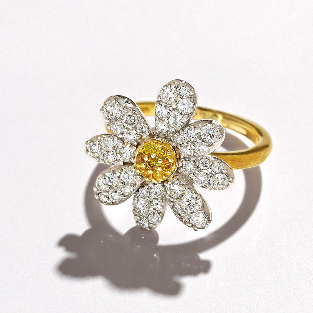 ppさま専用 フルーフ 18K ダイヤモンドフラワーデザイン フレキシブル