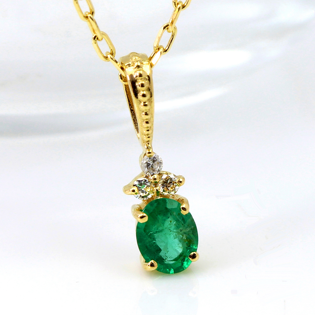 yukiko ⭐️K18 ダイヤモンド エメラルド ルビーペンダント yukiko