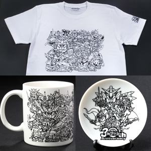 SDガンダム30周年記念！ガンダムカフェ限定Tシャツ、マグカップ、プチ
